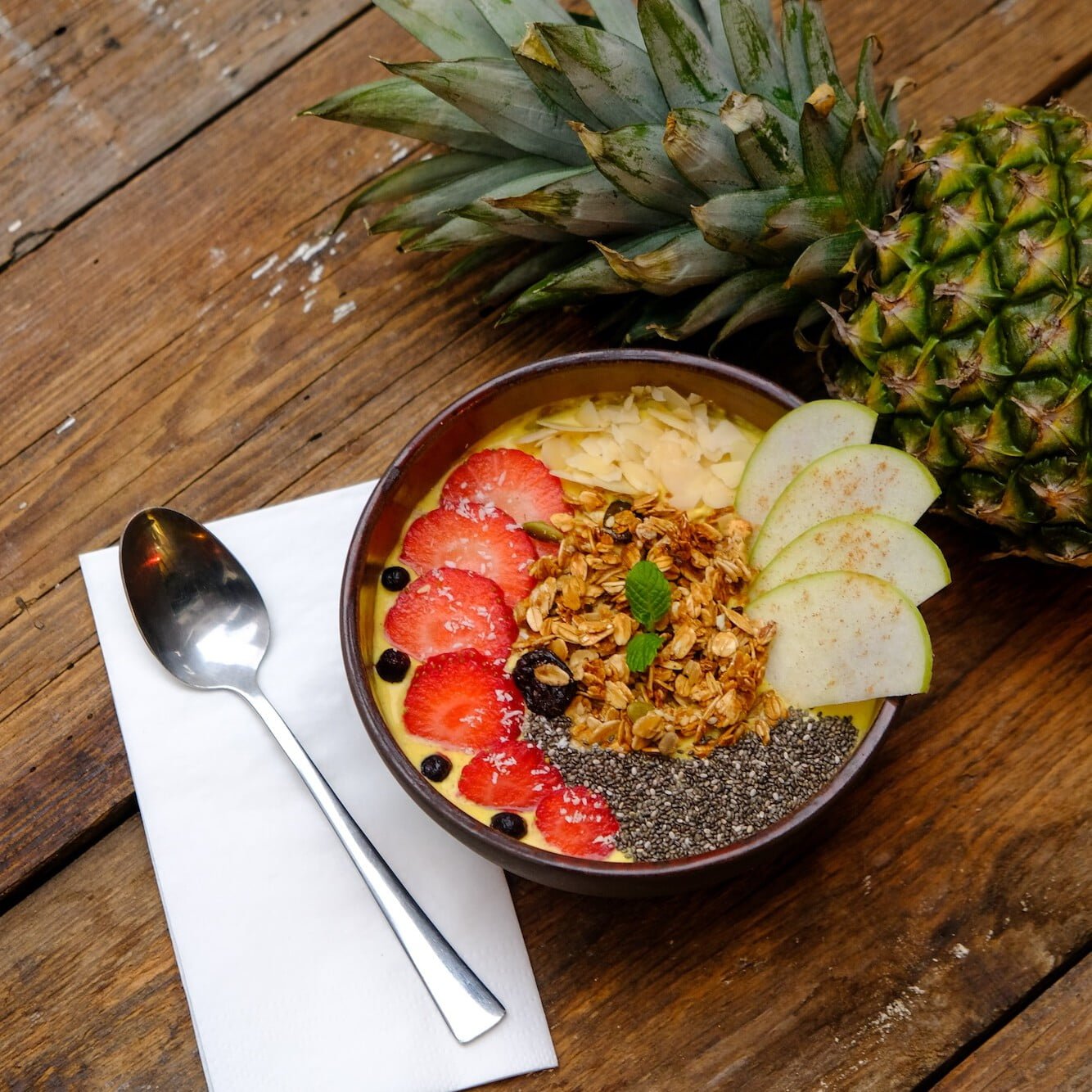 Yellow Fruits Smoothie Bowl