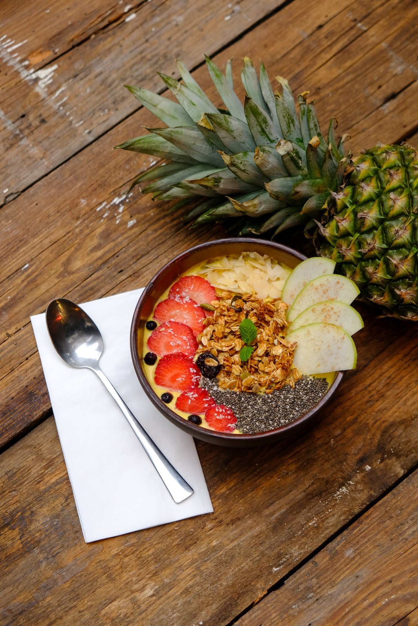 Yellow Fruits Smoothie Bowl