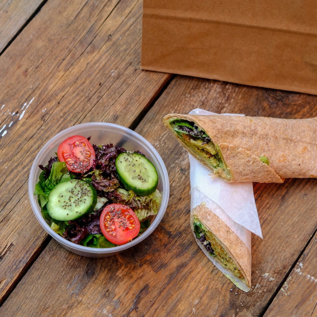 Pesto Mushroom Wrap